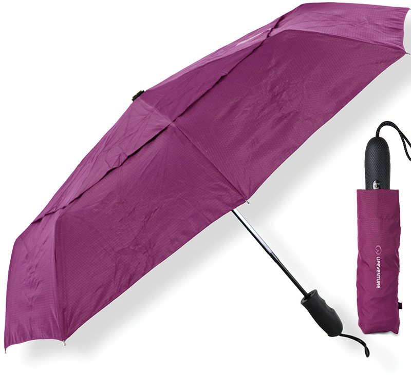 Deštník lifeventure trek umbrella purple medium