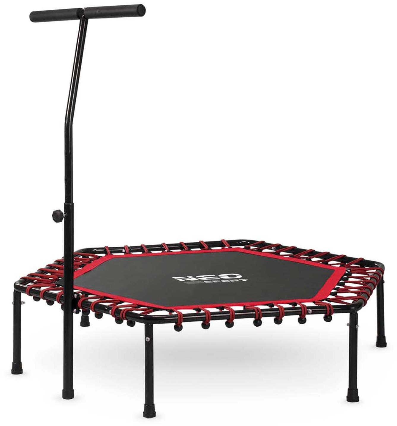 Neo-Sport Fitness trampolína s madlem 127 cm červená