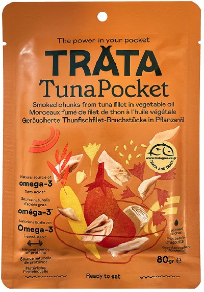 TRATA Tuňák uzený v rostlinném oleji 80 g