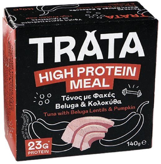 TRATA High Protein Meal Tuňák s černou čočkou a dýní 140 g