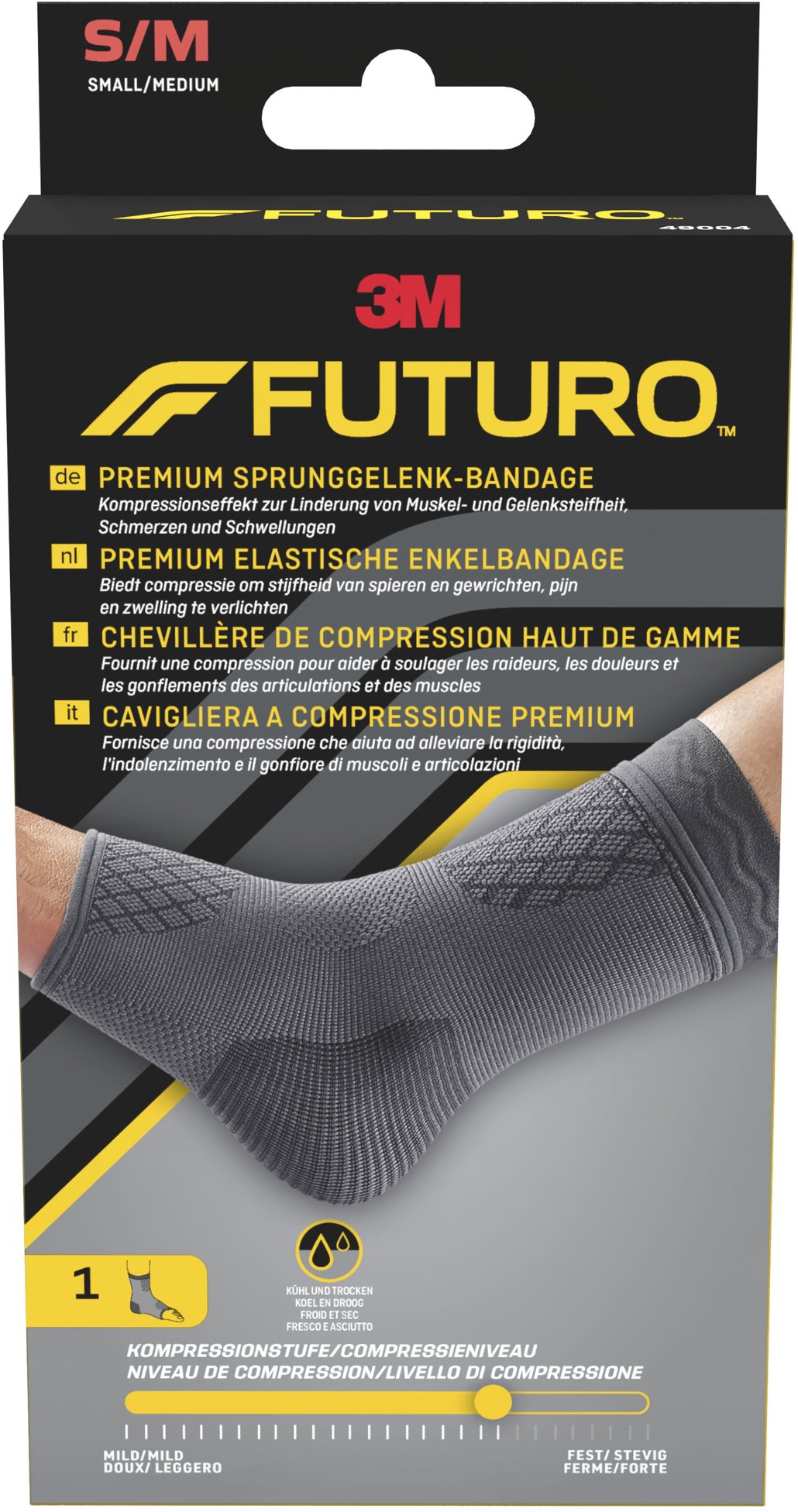 3M Futuro Prémiová kompresní bandáž na kotník S/M