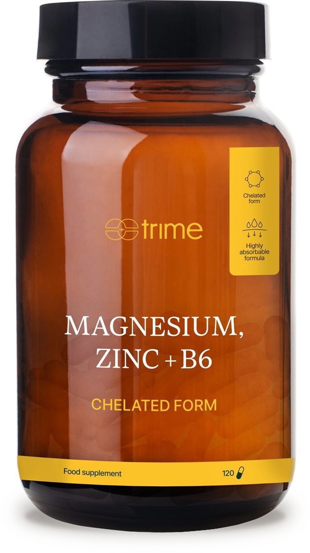 Trime Hořčík, zinek + B6, 120 kapslí