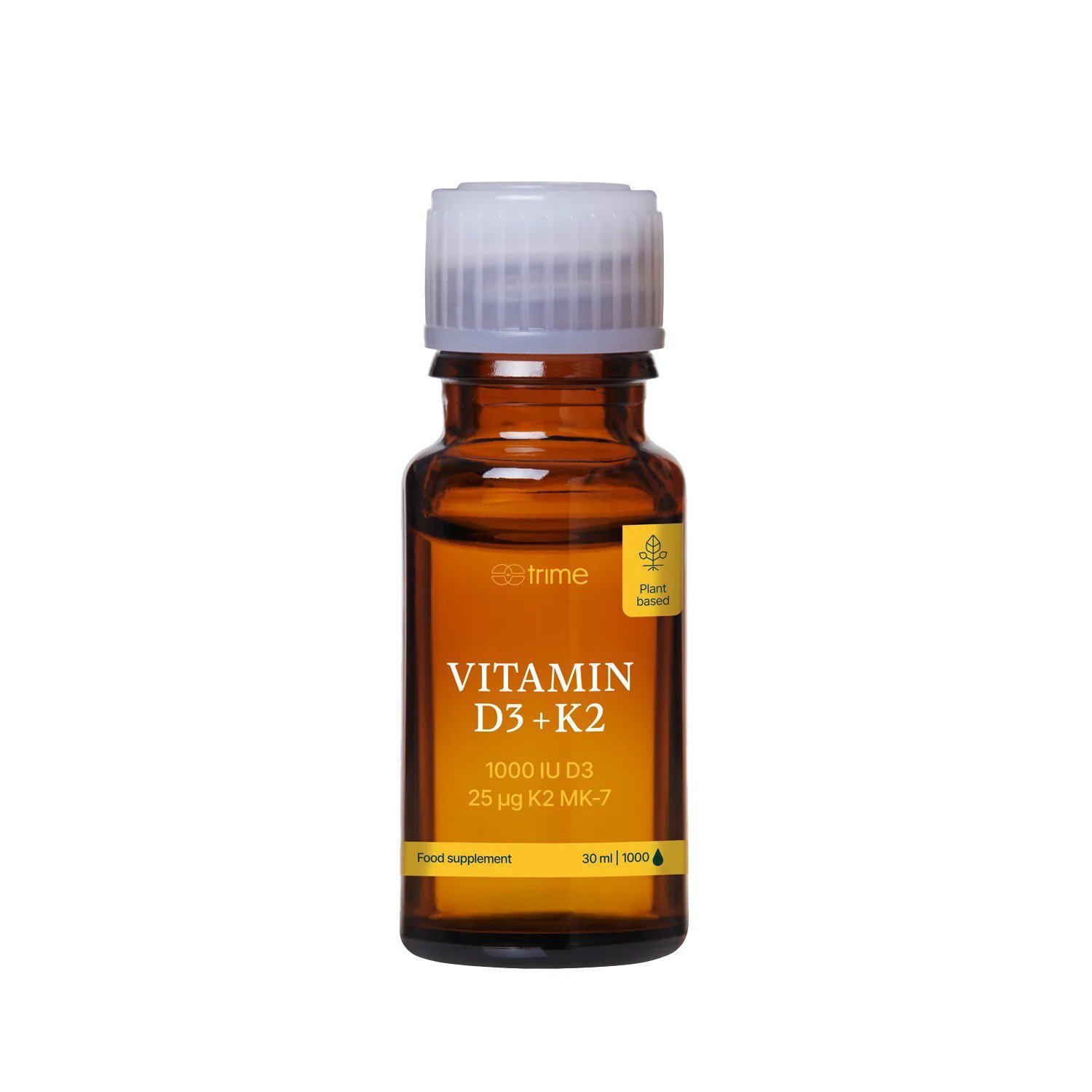 Trime Vitamín D3 & K2, 1000 IU D3 / 25 µg K2-MK7 1000 kapek