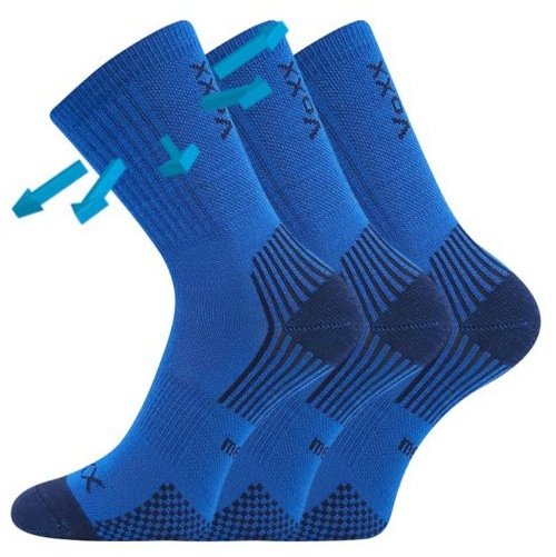 VoXX 3PACK dětské ponožky merino modré (Optimalik) 20/24