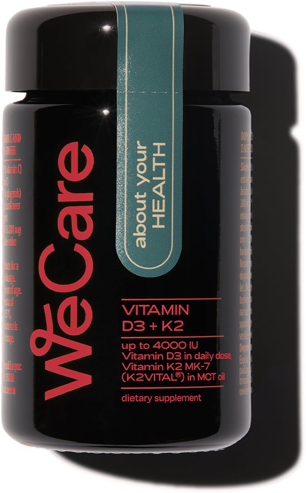 WeCare About Your Health Vitamin D3 + K2 120 kapslí