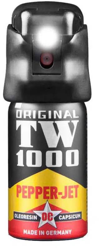 TW1000 Jet Man s LED světlem a pružinovým vyklápěcím uzávěrem 40 ml
