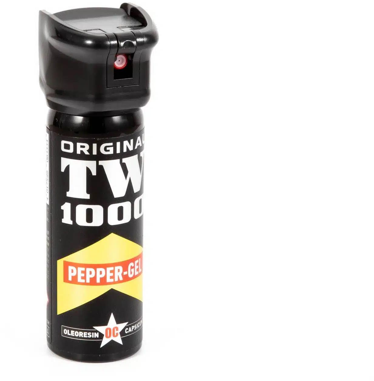Pepřový sprej tw1000 pepřový gel s pojistkou a pružinovým vyklápěcím uzávěrem 63 ml