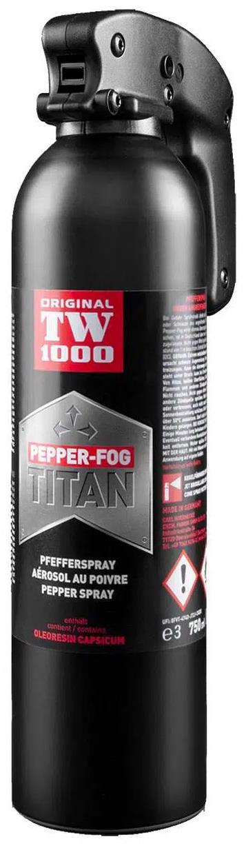 TW1000 Fog Titan s automatickým pružinovým uzávěrem a dosahem 4-6 m, 750 ml
