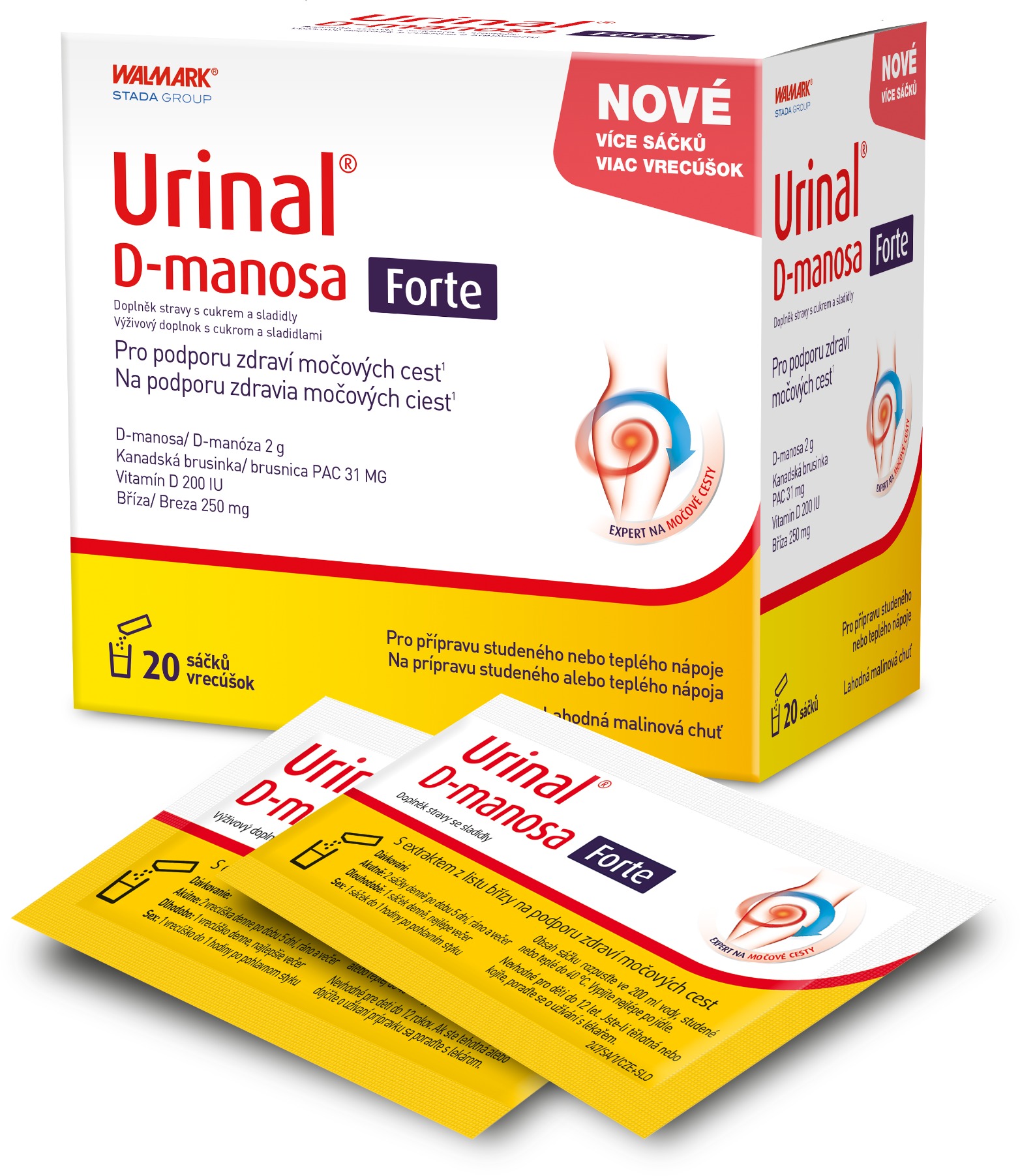 Urinal D-manosa Forte 20 sáčků