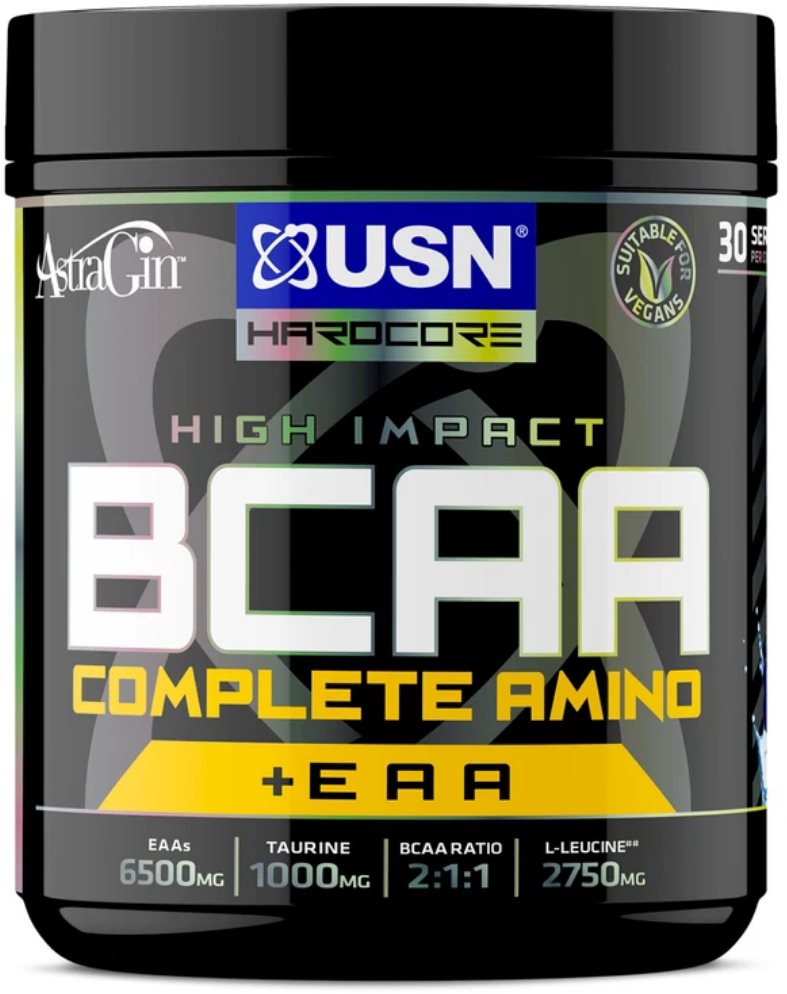 USN BCAA Complete Amino, 400g, modrá malina