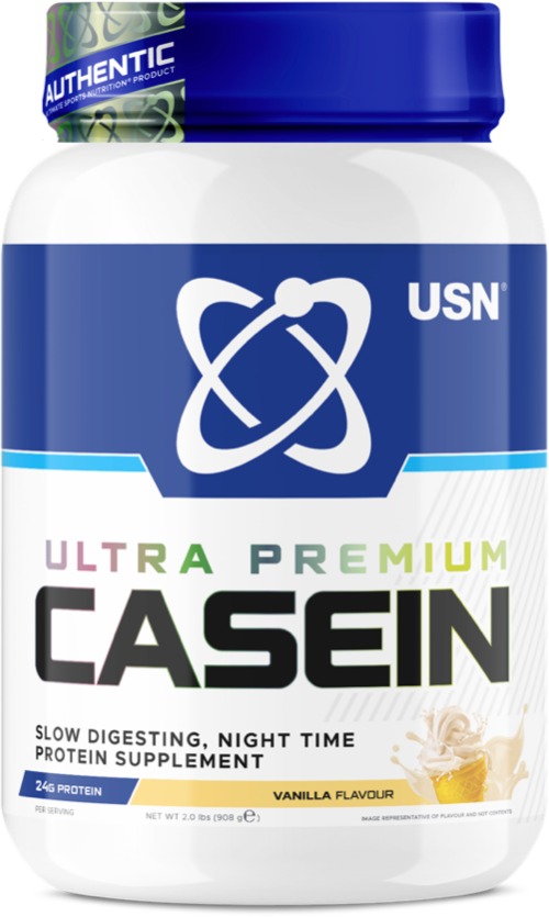 USN Casein Protein, 908g, vanilka