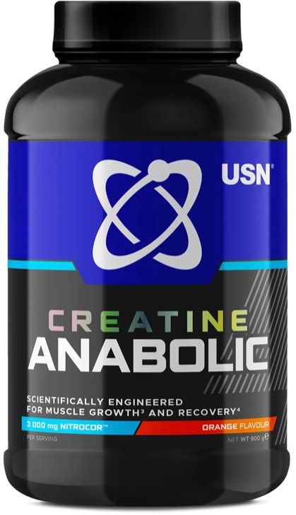 USN Creatine Anabolic 900g, pomeranč