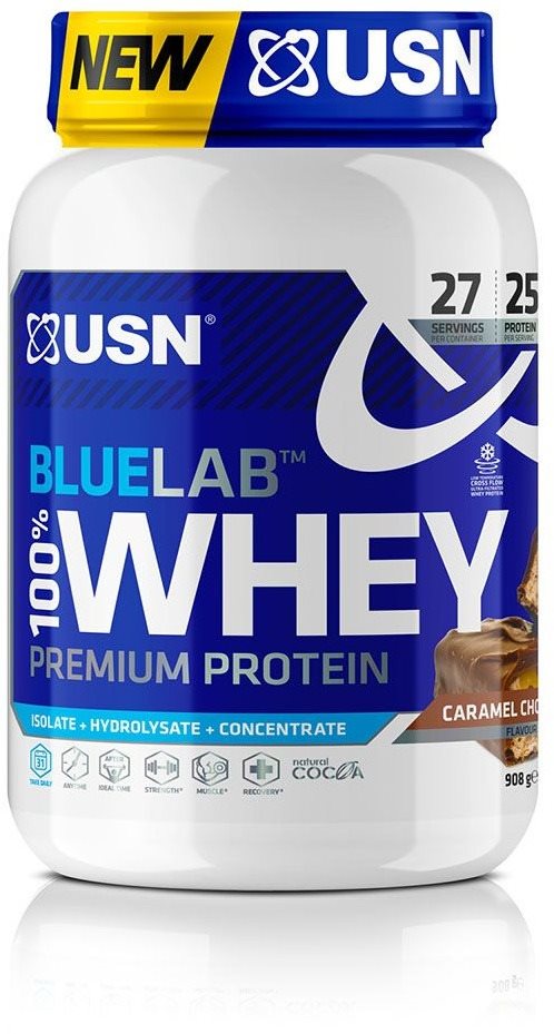 USN Bluelab 100% Whey Premium Protein 2000 g - čokoláda s karamelem