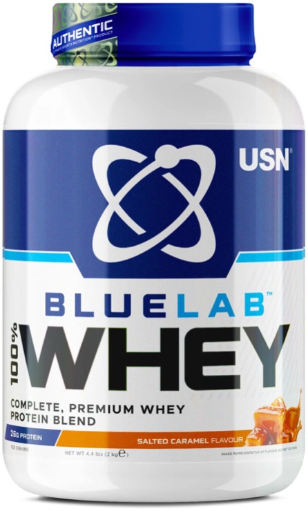 USN BlueLab 100% Whey Premium Protein, 908 g, slaný karamel