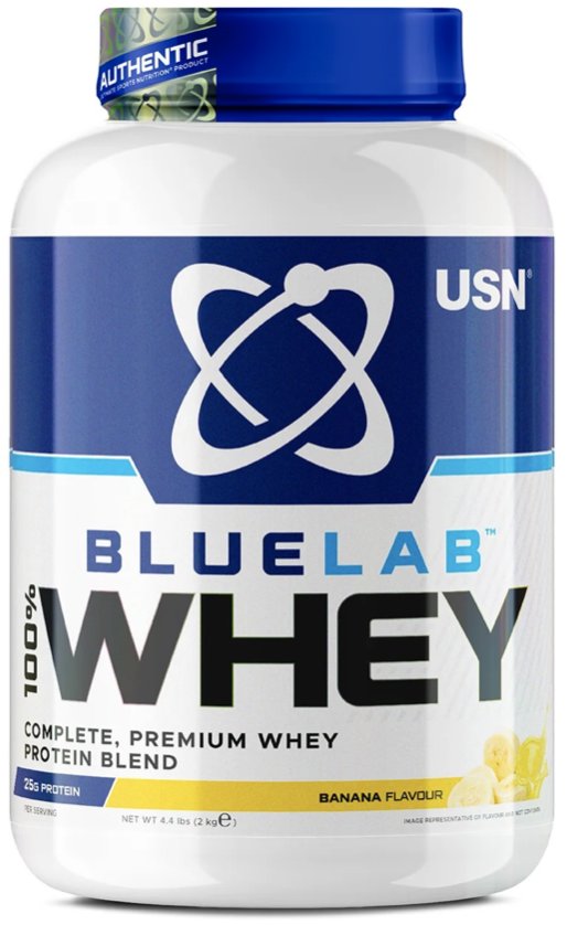 USN BlueLab 100% Whey Premium Protein, 908 g, banán