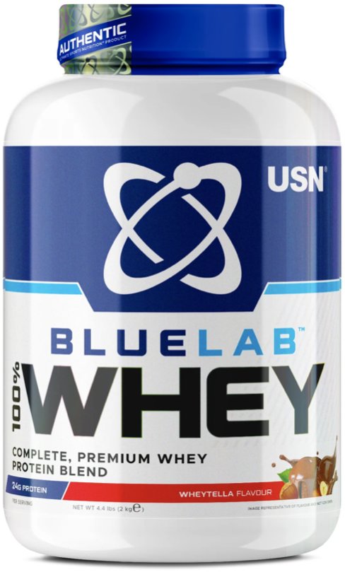 USN Bluelab 100% Whey Premium Protein 908 g - lískový oříšek ,,Wheytella,