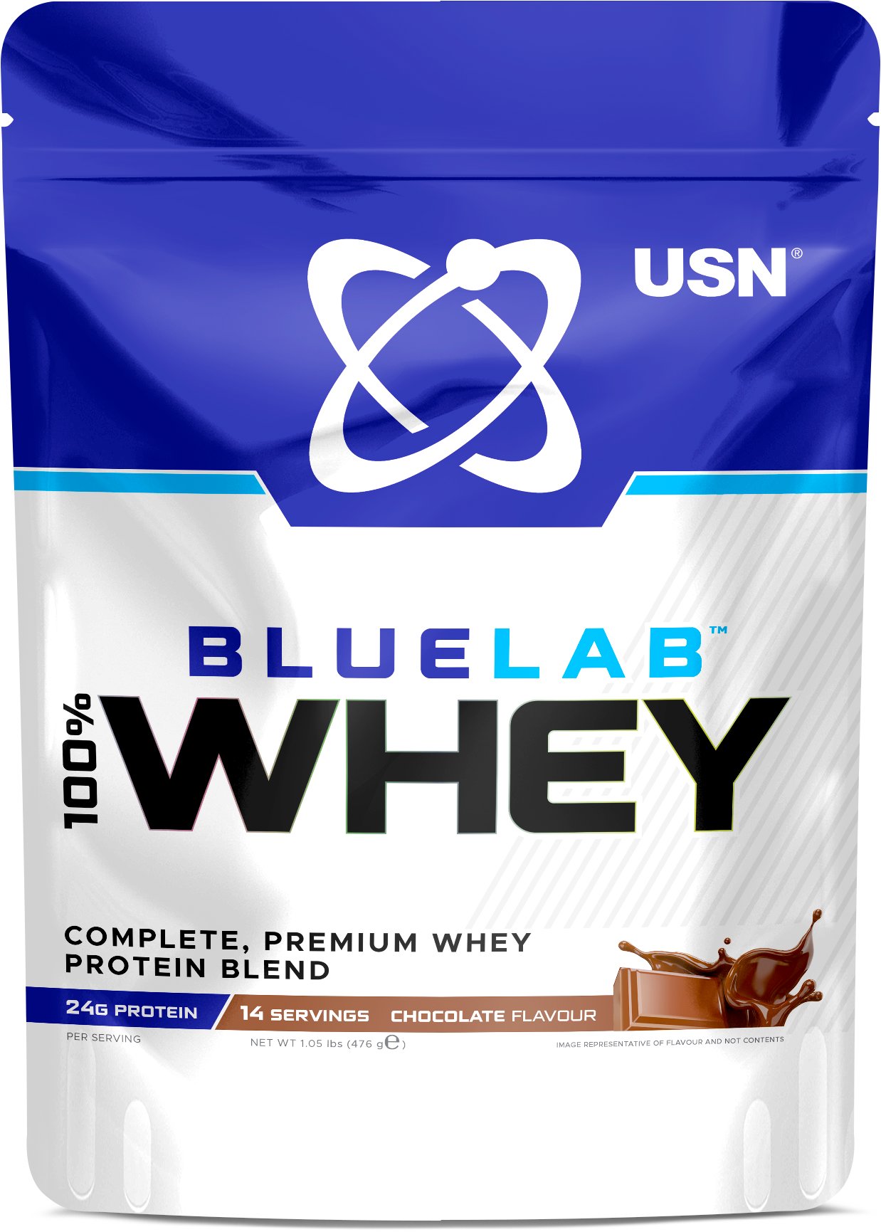 USN BlueLab 100% Whey Premium Protein, 476 g, tropilcal smoothie