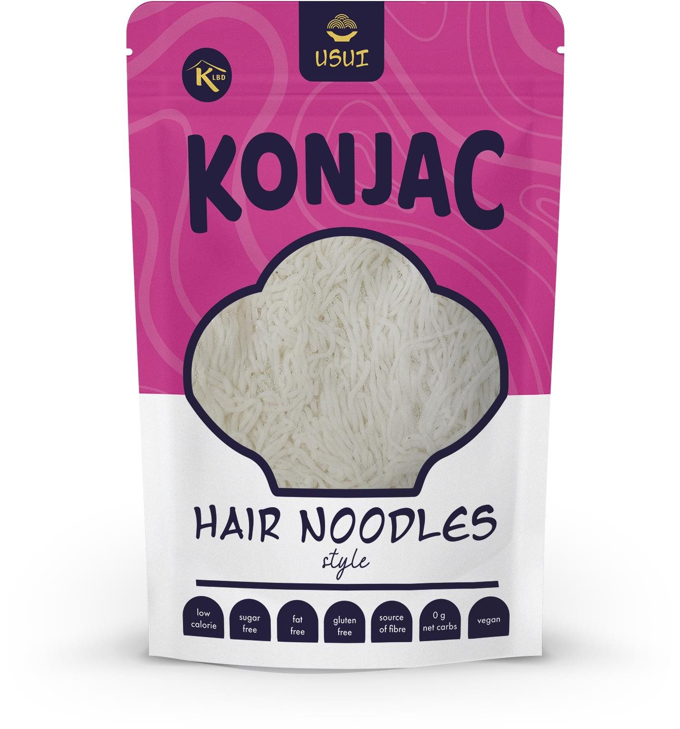 USUI Konjakové vlasové nudle v nálevu 270 g