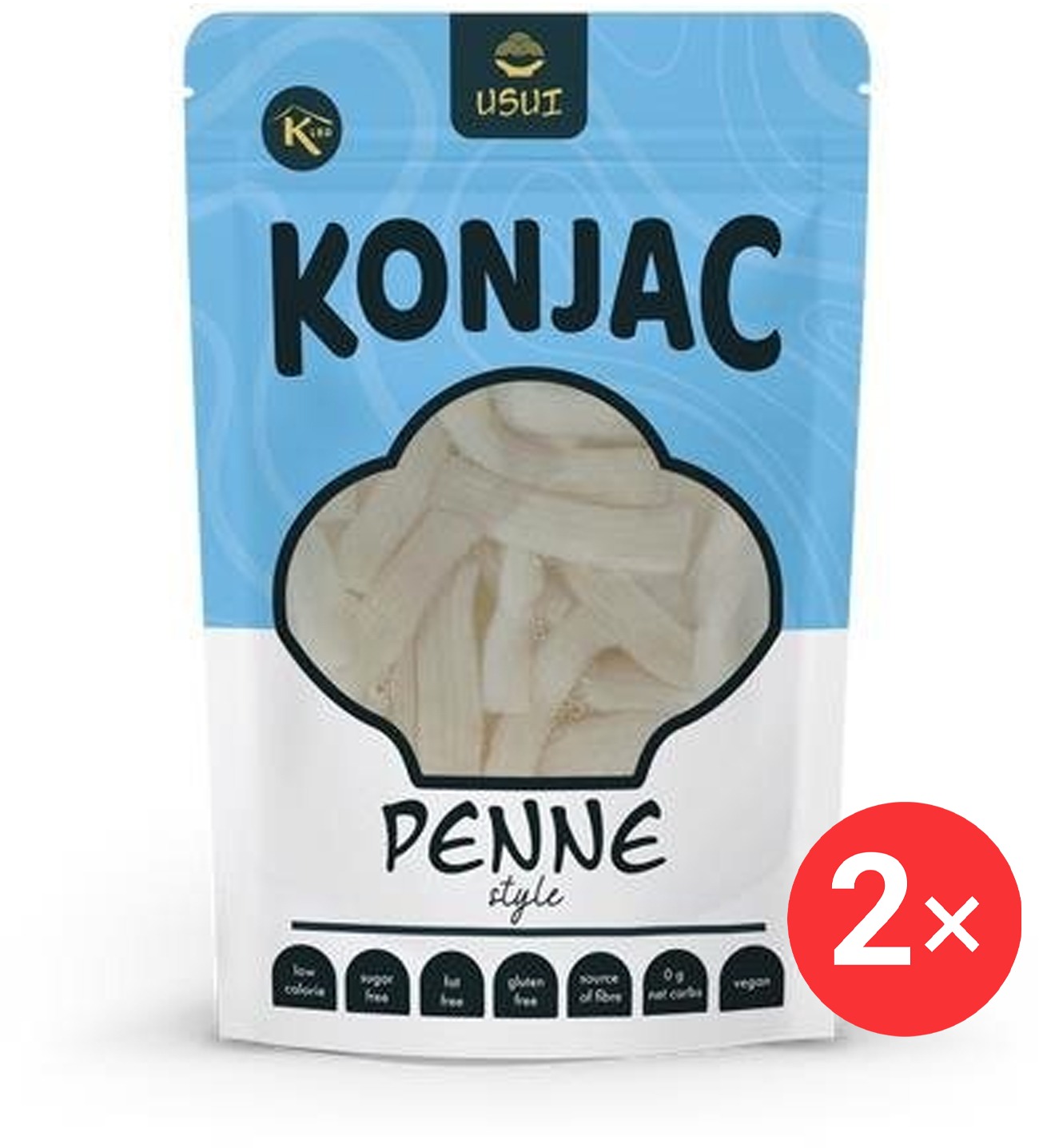 USUI Konjacové penne v nálevu 2 x 270g