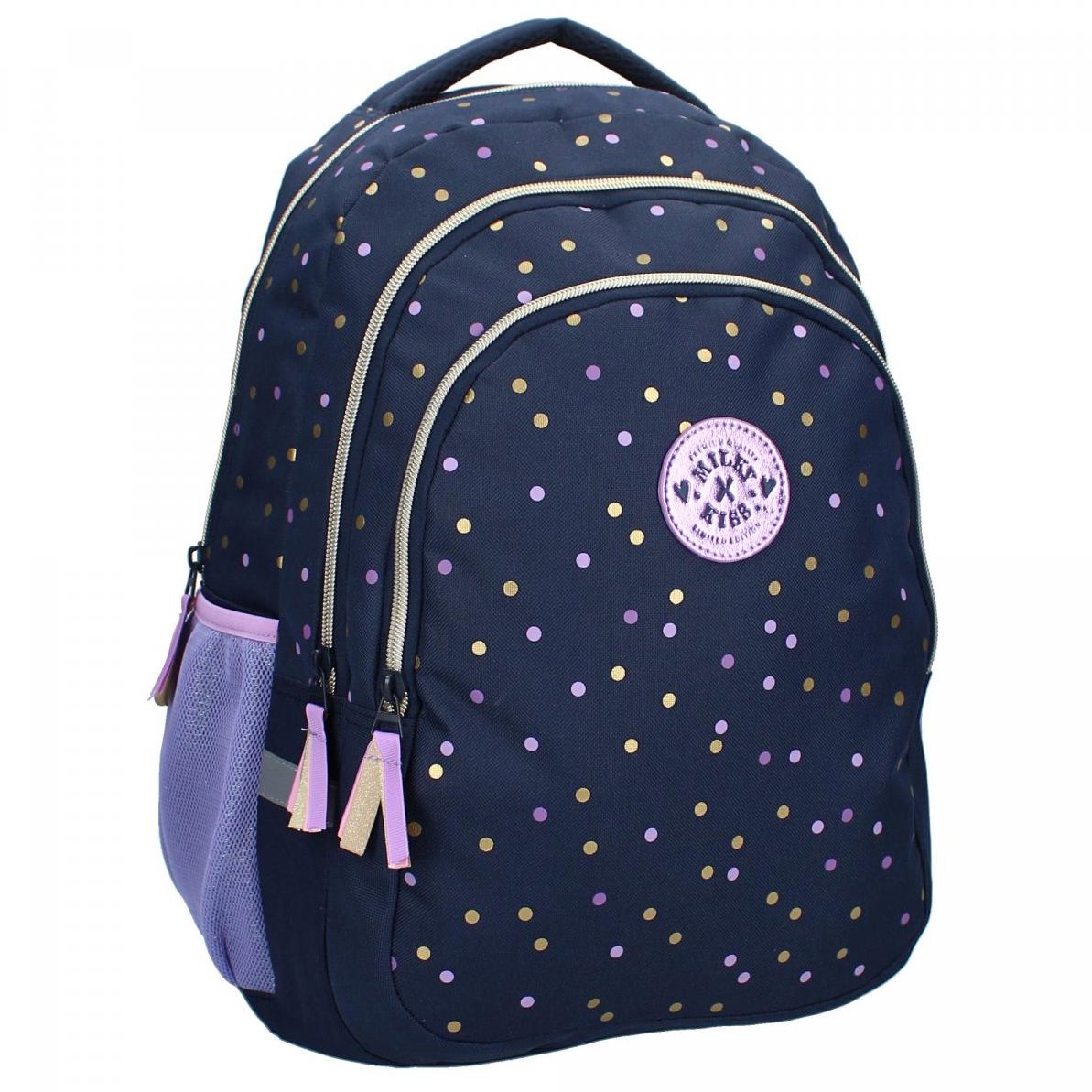 Vadobag Školní batoh Milky Kiss Dotted delight