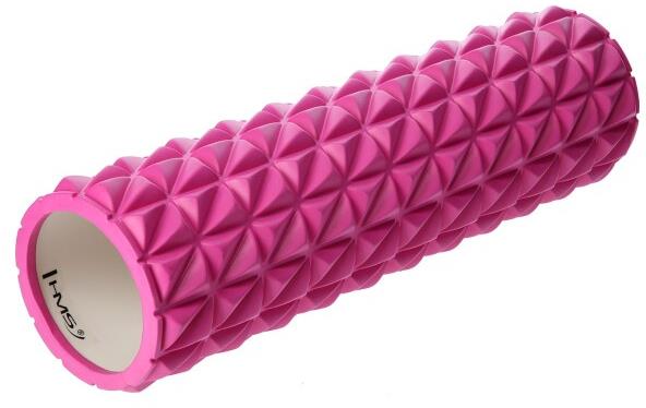 Fitness válec HMS FS205 45 cm, růžový
