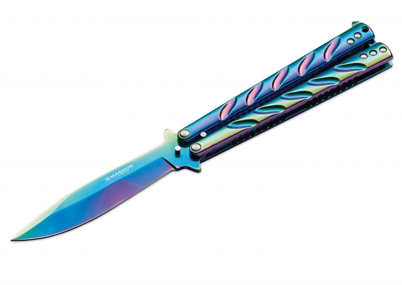 Böker Kapesní nůž Balisong Rainbow