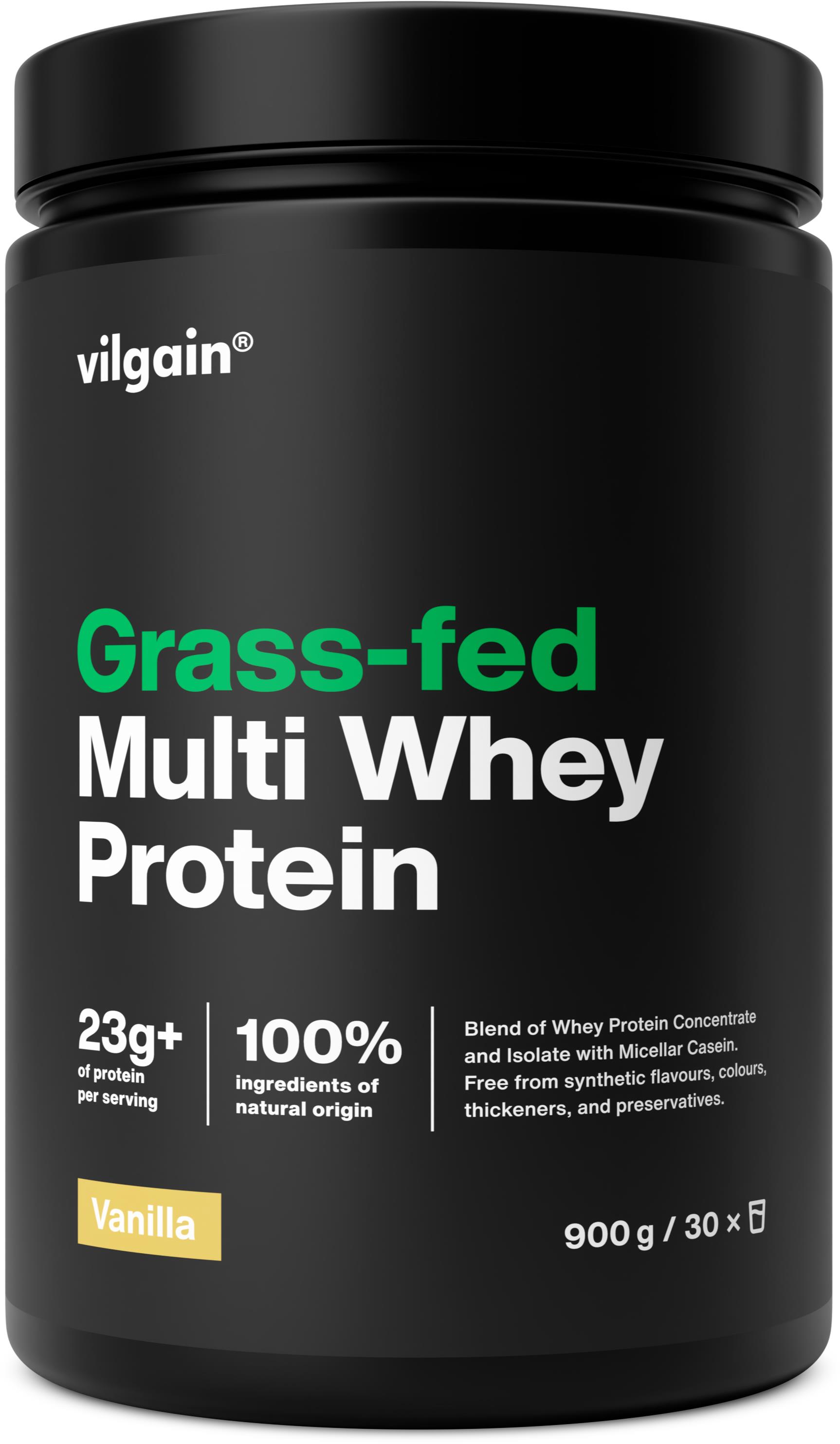 Vilgain Grass-Fed Multi Whey Protein 900 g Vanilla
