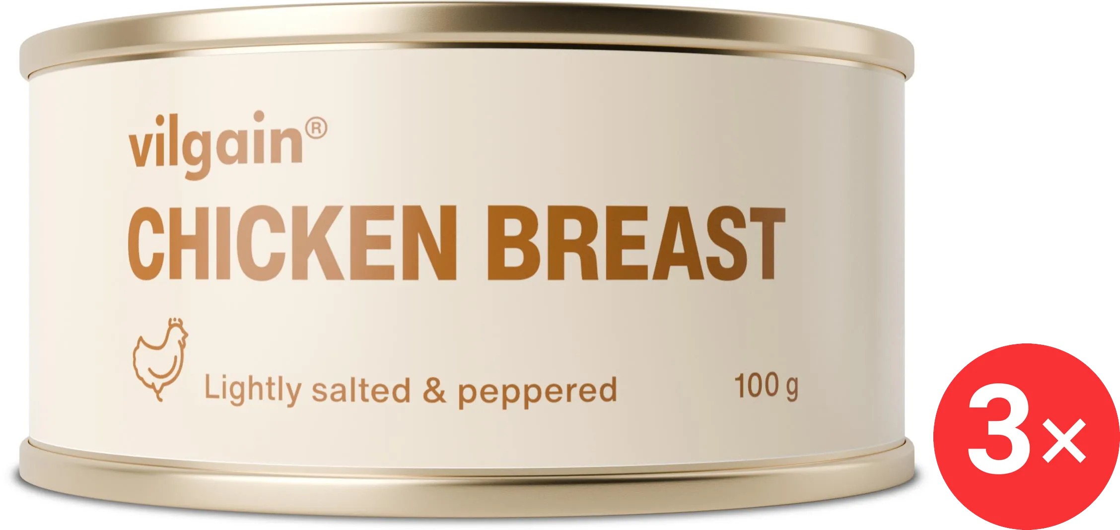Vilgain Chicken Breasts with salt and pepper 3 x 100 g