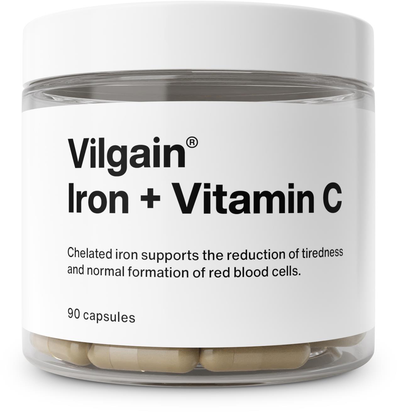 Vilgain Iron + Vitamin C 90 kapslí
