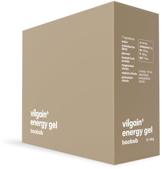 Vilgain Energy gel baobab 480 g (12 × 40 g)