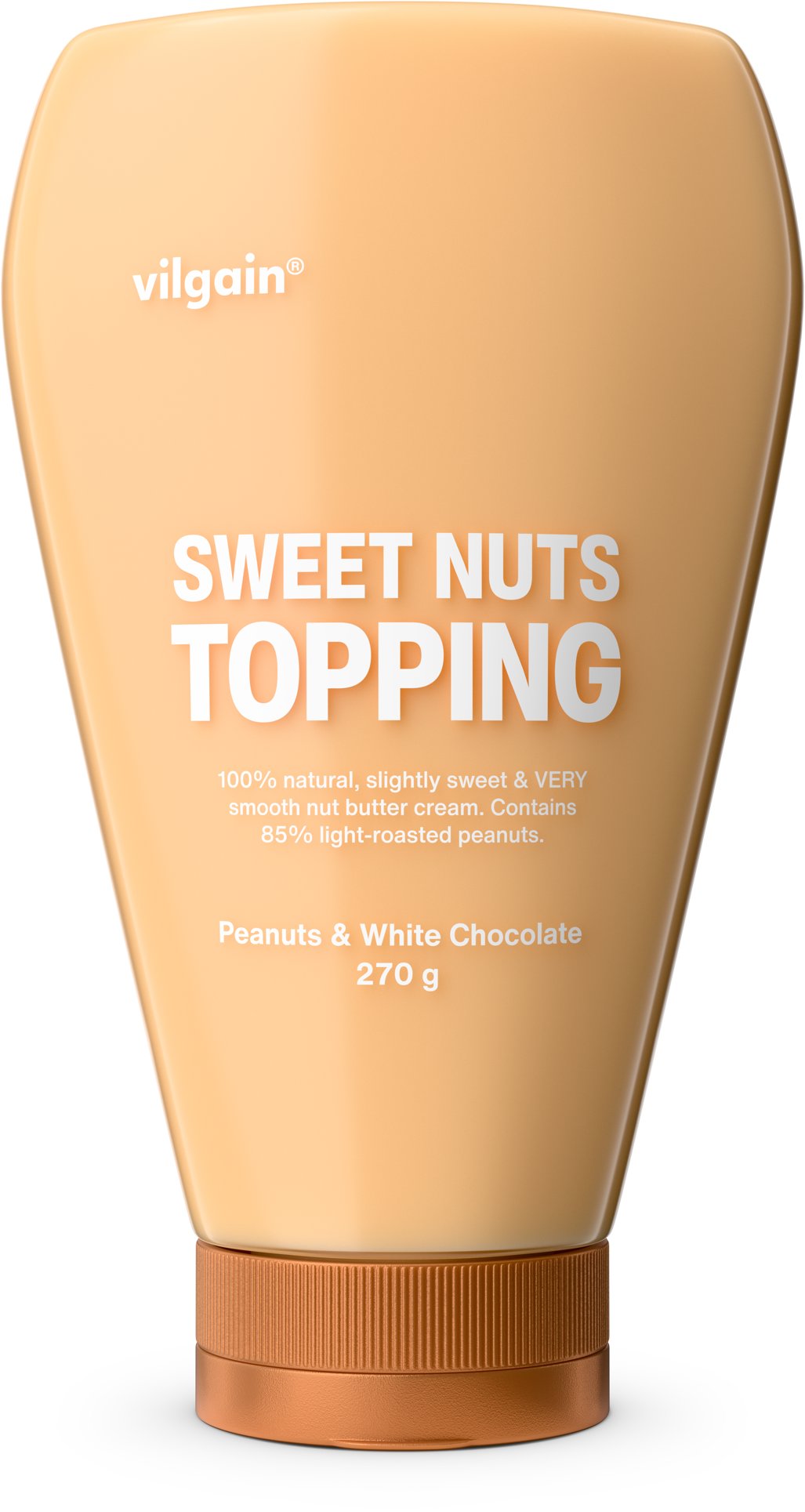 Vilgain Sweet Nuts Topping Arašídy s bílou čokoládou 270 g