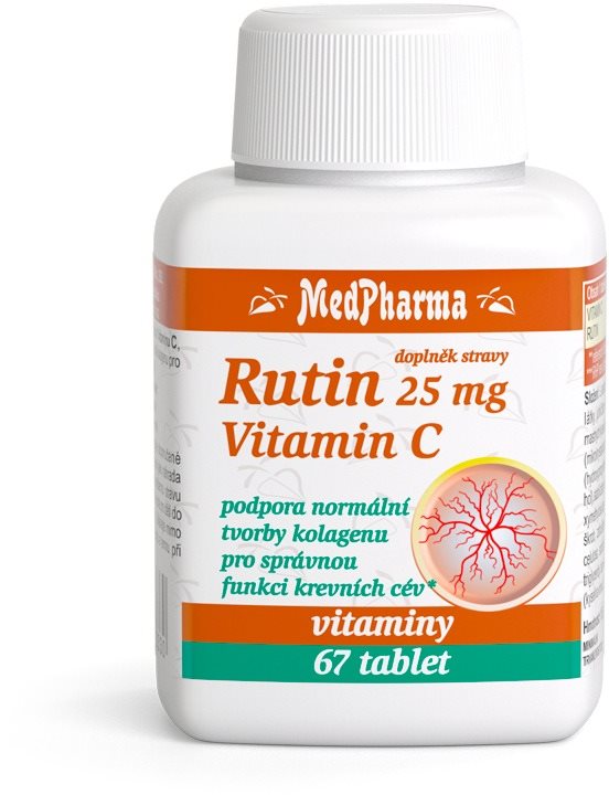 MedPharma Rutin 25 mg + vitamin C - 67 tbl.