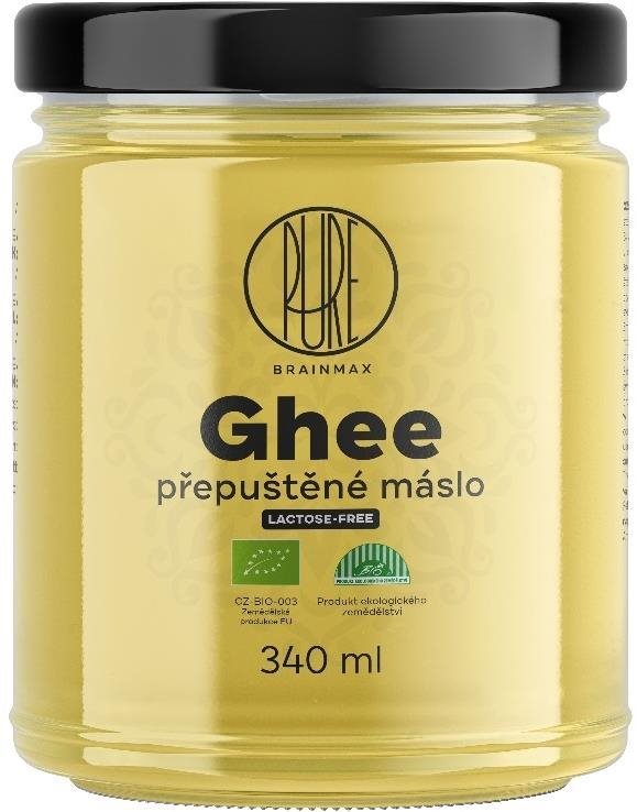 BrainMax Ghee, přepuštěné máslo, bio, 340 ml