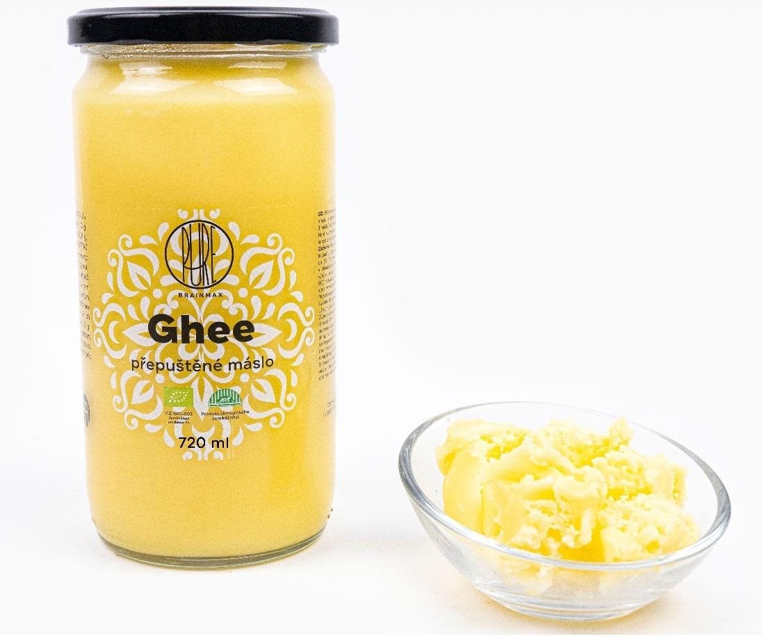 BrainMax Ghee, přepuštěné máslo, bio, 760 ml