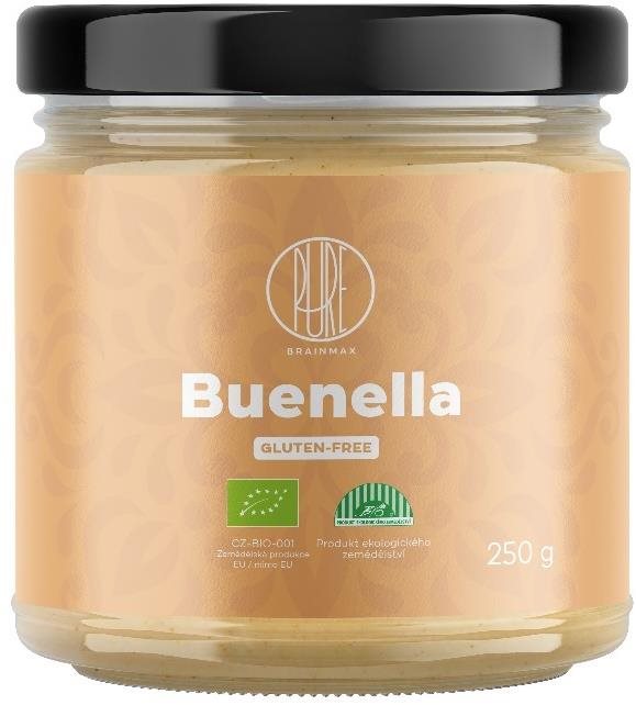 BrainMax Pure Buenella, Lískooříškový krém s bílou čokoládou, BIO, 250 g