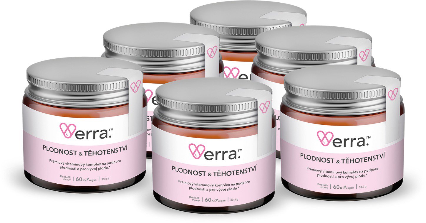 VERRA Komplex plodnost a těhotenství půlroční kúra 6× 60 kapslí