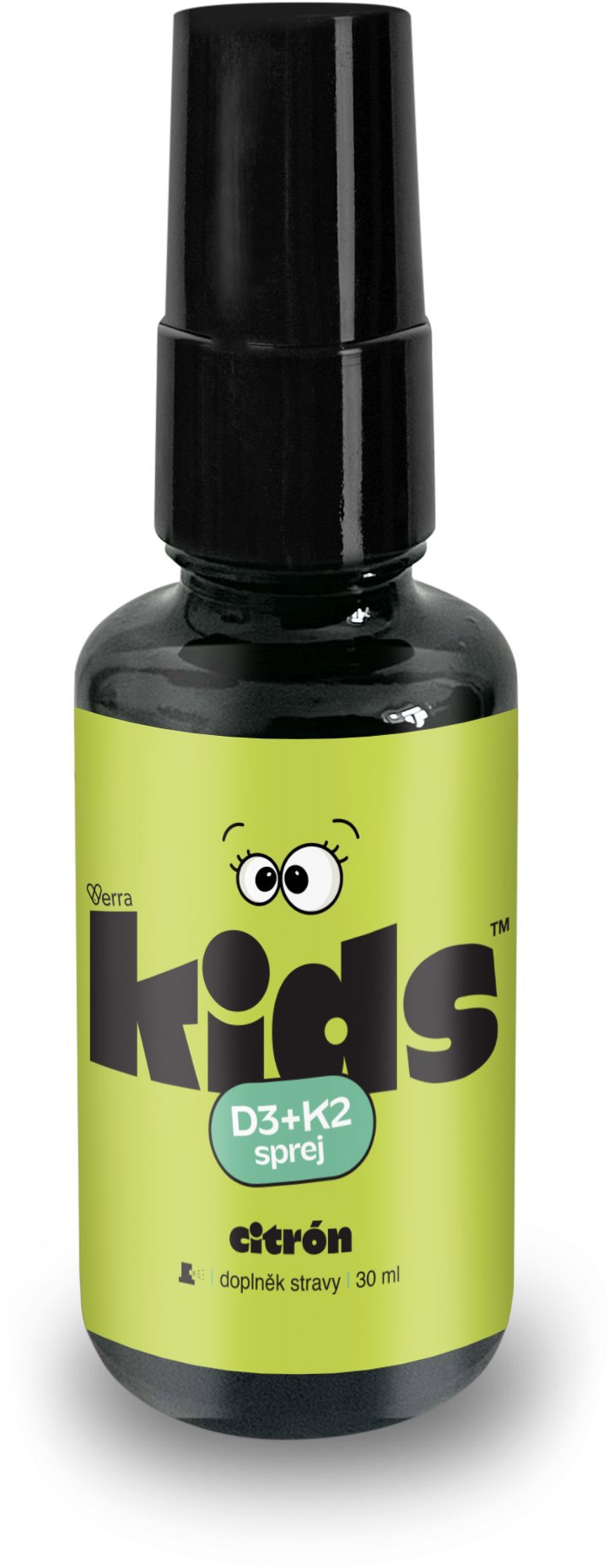 VERRA Kids D3 + K2 sprej citrón 30 ml
