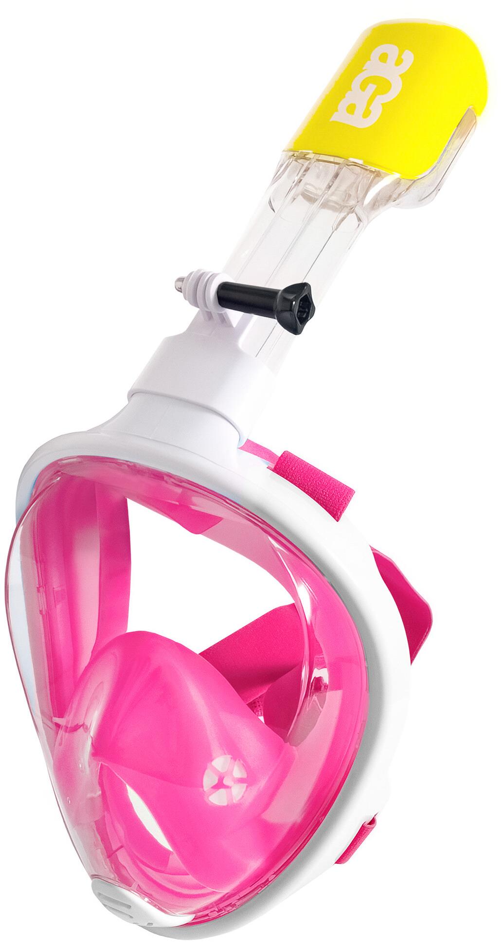 Aga Celoobličejová šnorchlovací maska S/M DS1122 bílá/růžová