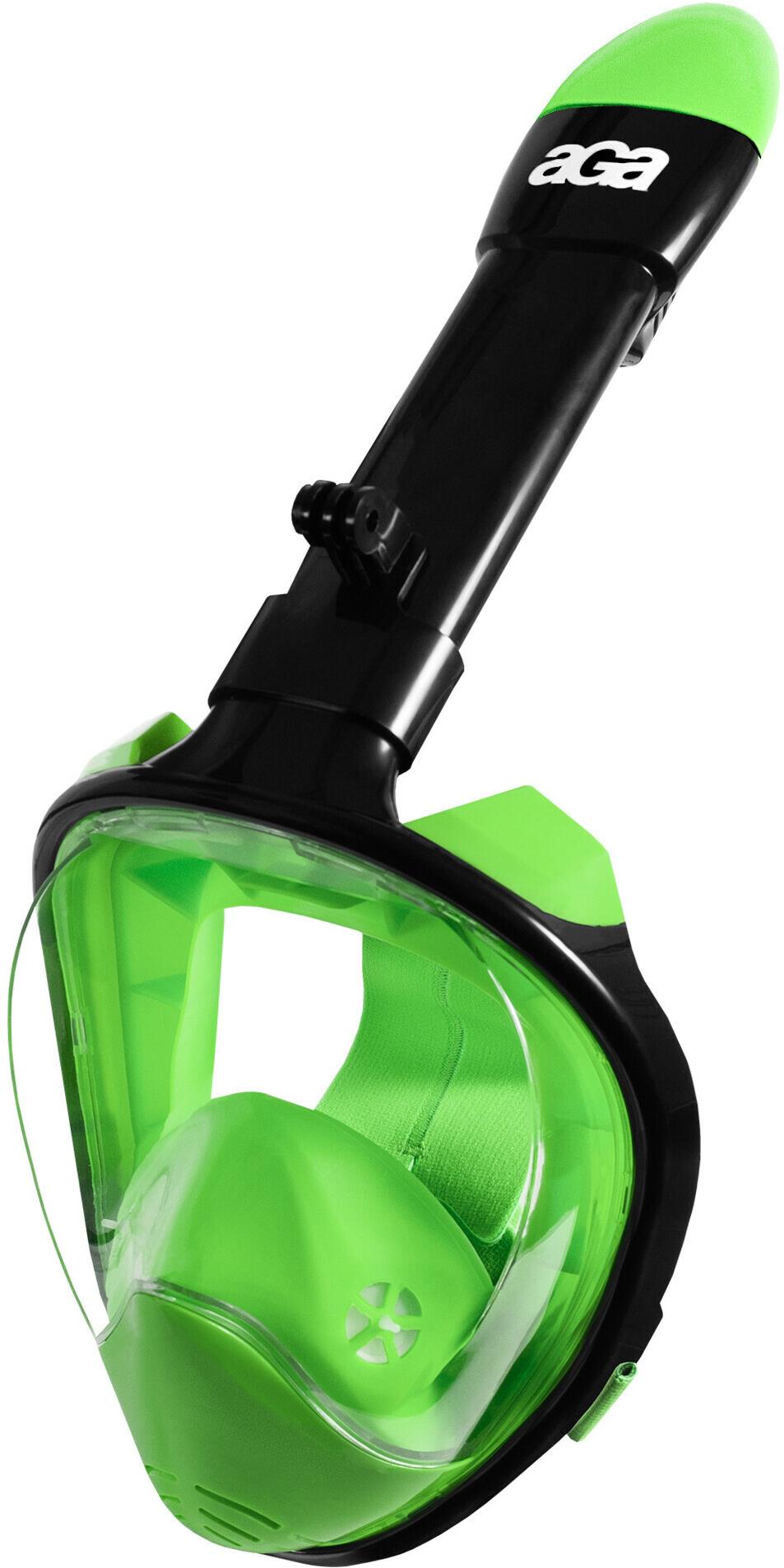 Aga Celoobličejová šnorchlovací maska S/M DS1121 černá/zelená