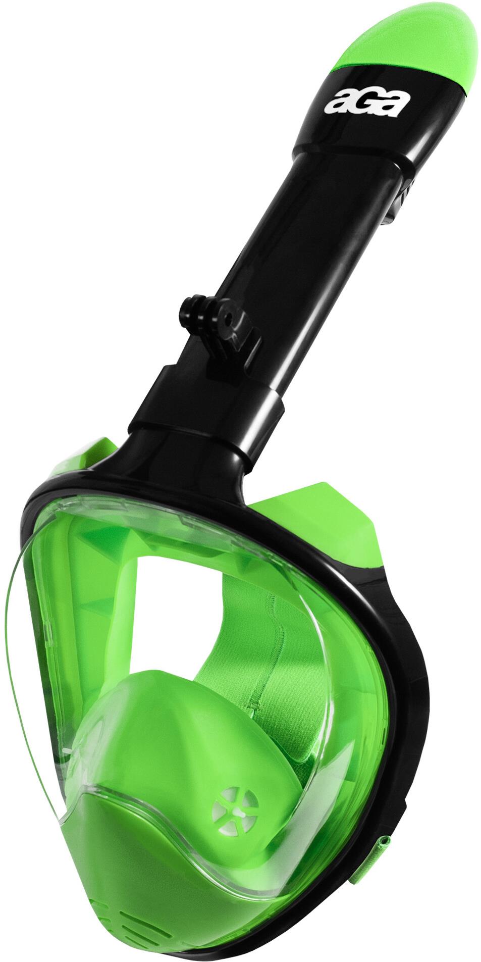 Aga Celoobličejová šnorchlovací maska L/XL DS1113 černá/zelená
