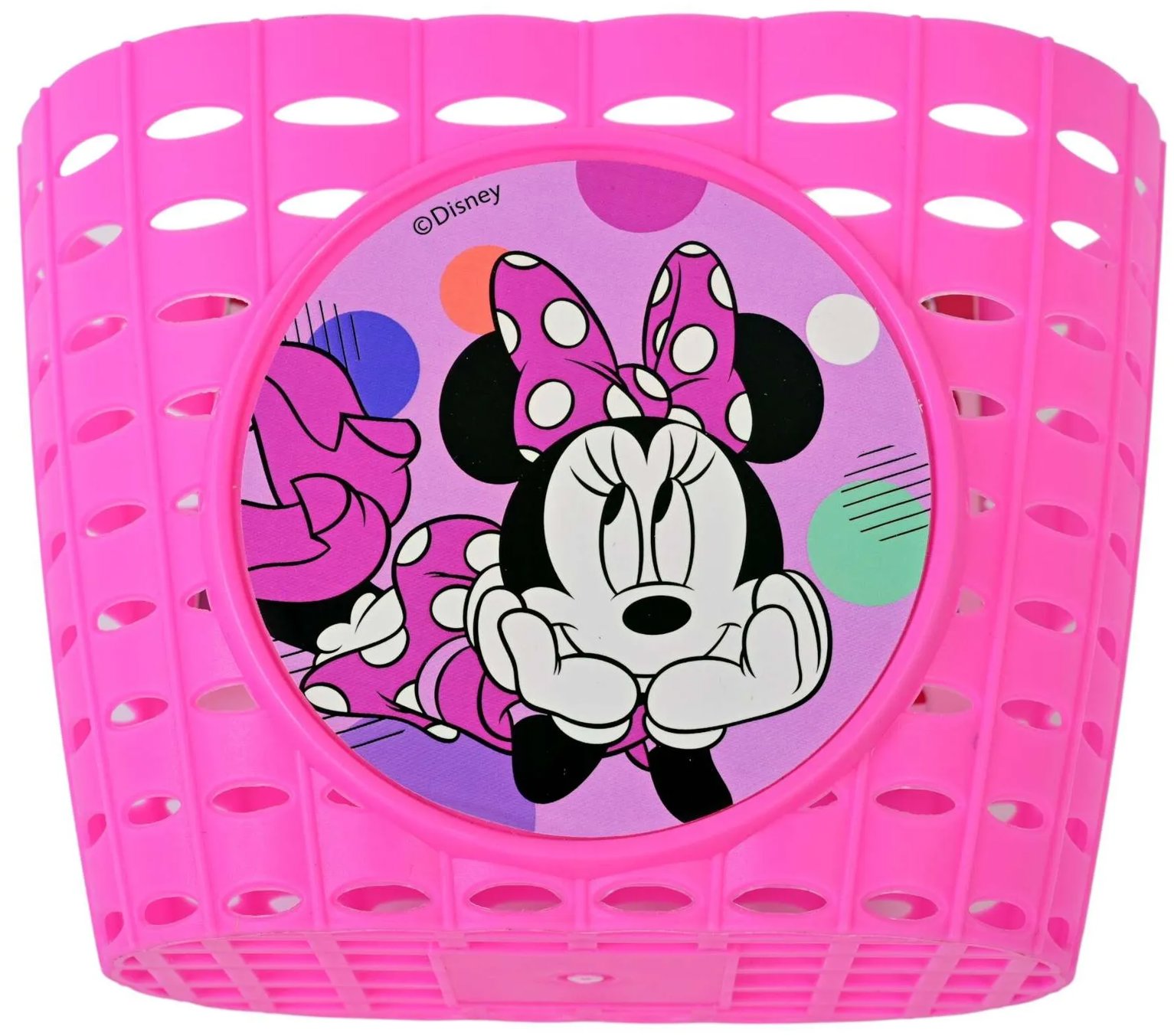 Volare Košík na kolo Minnie, růžový