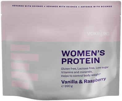 VOXBERG Women's Protein Vanilka & Malina 990 g