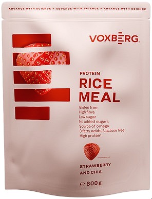 VOXBERG Protein Rice Meal Jahoda & Chia 600 g