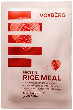 VOXBERG Protein Rice Meal Jahoda & Chia 60 g