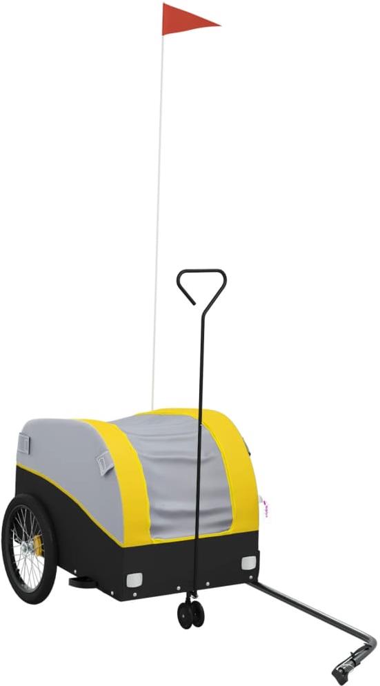 Shumee Vozík za kolo 123 × 52 × 53 cm, 94141 černý a žlutý, 30 kg, železo