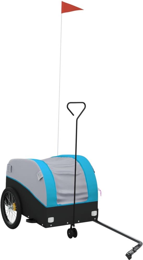 Shumee Vozík za kolo 123 × 52 × 53 cm, 94142 černý a modrý, 30 kg, železo