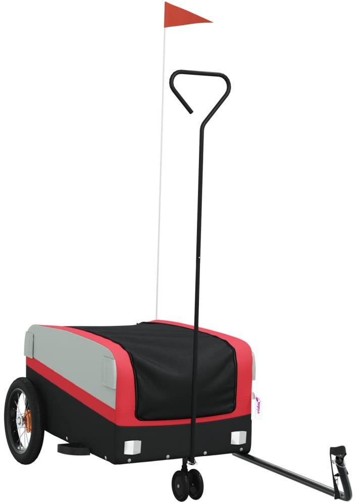 Shumee Vozík za kolo 122 × 53 × 53 cm, 94055 černý a červený, 30 kg, železo