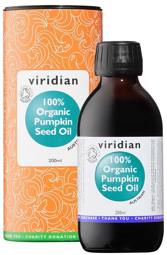 Viridian Nutrition Pumpkin Seed Oil 200 ml Organic