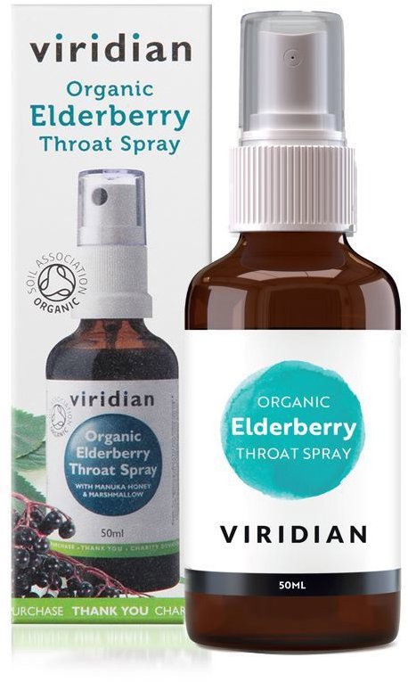 Viridian Elderberry Throat Spray 50ml