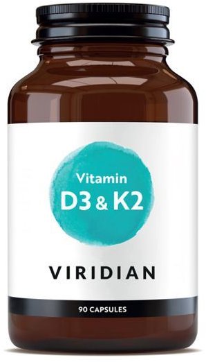 Viridian Vitamin D3 & K2 90 kapslí